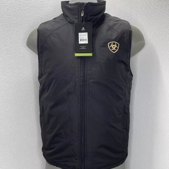 Ariat Other - NEW ARIAT Mens Vest Jacket Black Size S Team Logo Insulated Full Zip Nylon